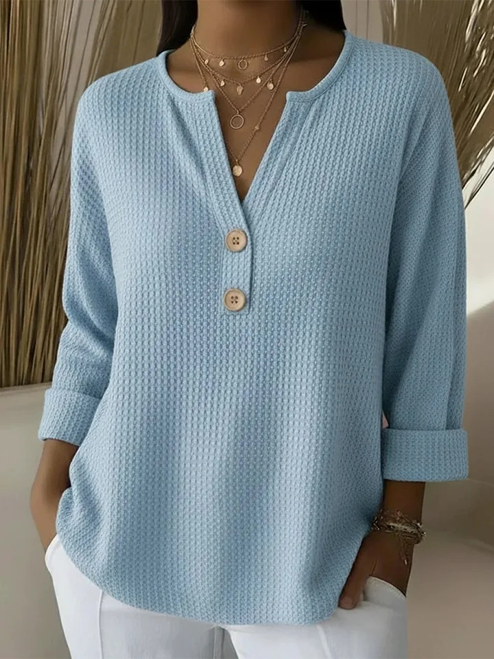 Giselle | Textured Button Sweater